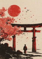 torii painting holy gate