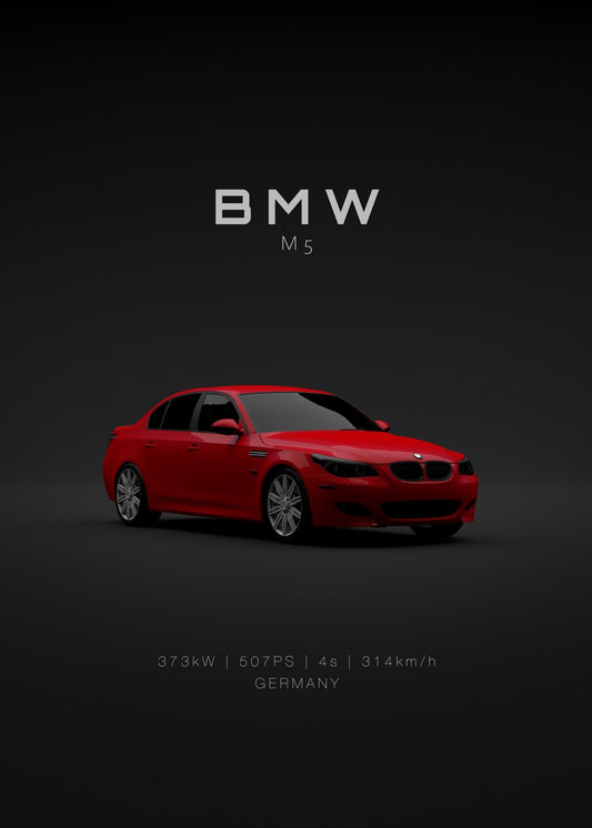 2009 BMW M5 E60 - Red - Specs