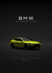 BMW M4 G82 2021 Yellow Front