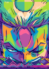 One Piece, Roronoa Zoro pop art
