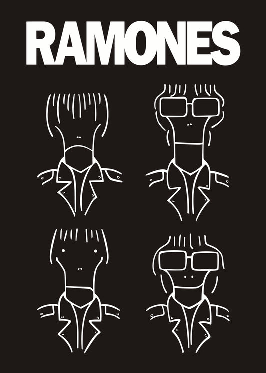 Ramones Band Minimalist Art
