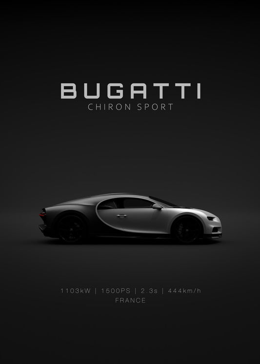 Bugatti Chiron Sport - Silver 