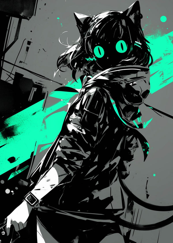 Cyberpunk Cat Girl