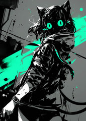 Cyberpunk Cat Girl