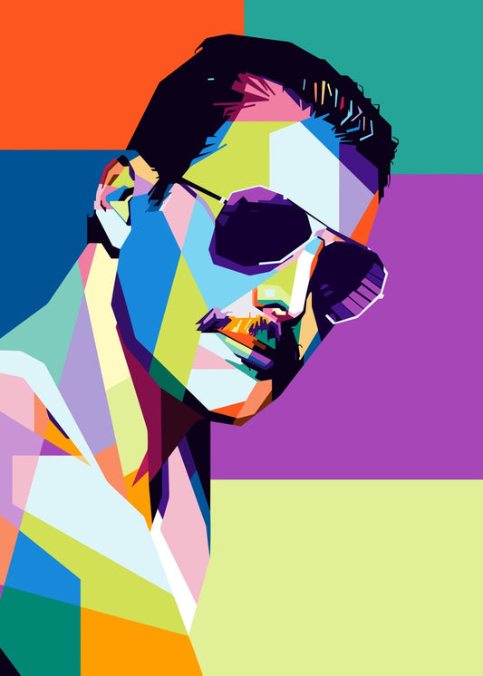 Freddie Mercury Colorful WPA