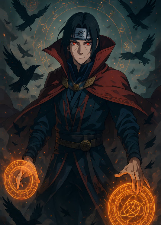 Itachi Uchiha x Strange – Mystic Crow Crossover