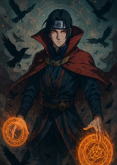 Itachi Uchiha x Strange – Mystic Crow Crossover