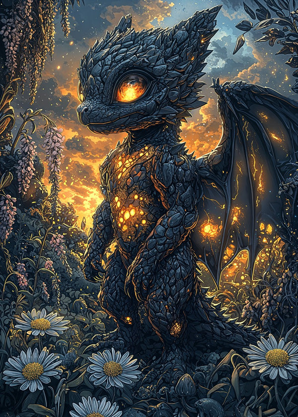 Stone Dragon in Meadow