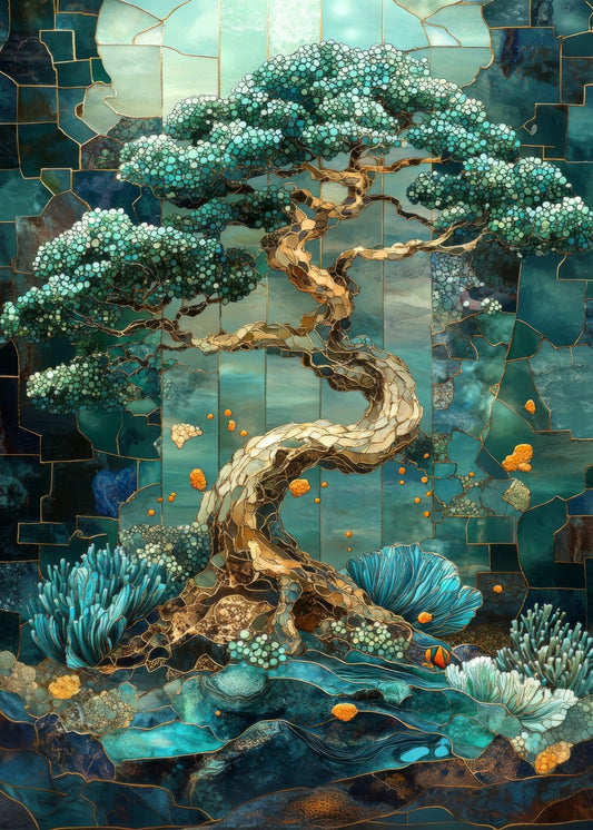 An Ocean Mosaic Tree