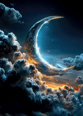 Mystical Crescent Moon