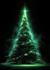 Glowing Green Xmas Tree