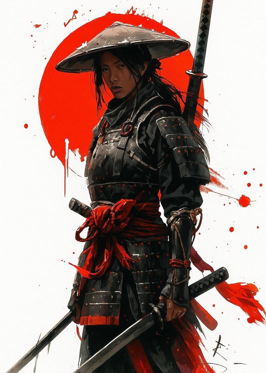 Lady Samurai Walking Alley