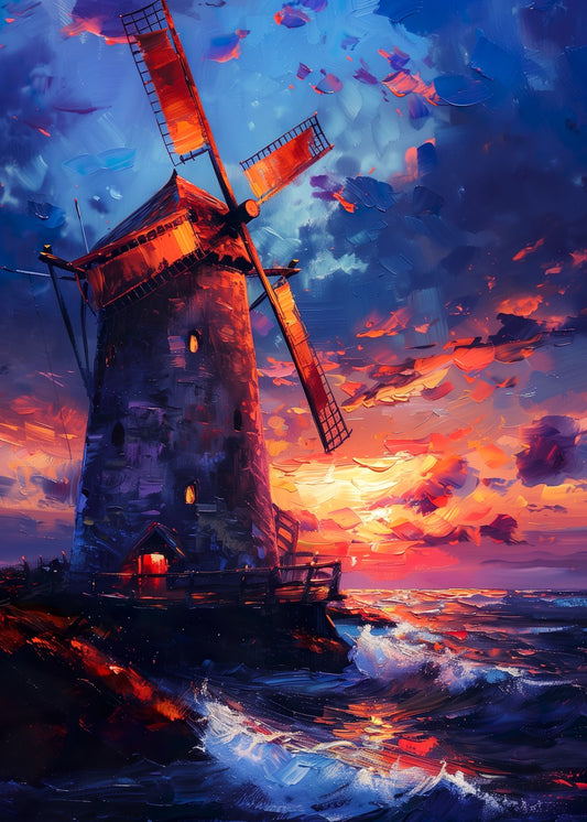 Windmill Sunset