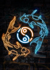 Neon Sign Japanese Koi Fish 