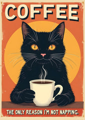 Coffee and Black Cat