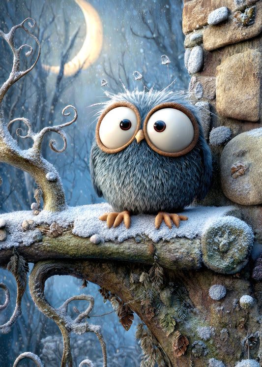 Charming Fluffy Owl
