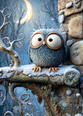 Charming Fluffy Owl