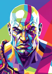 God Of War - WPAP art style