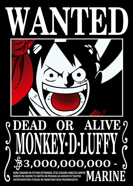 One Piece Luffy Wanted