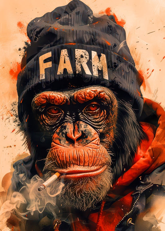 smoking monkey