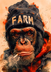 smoking monkey