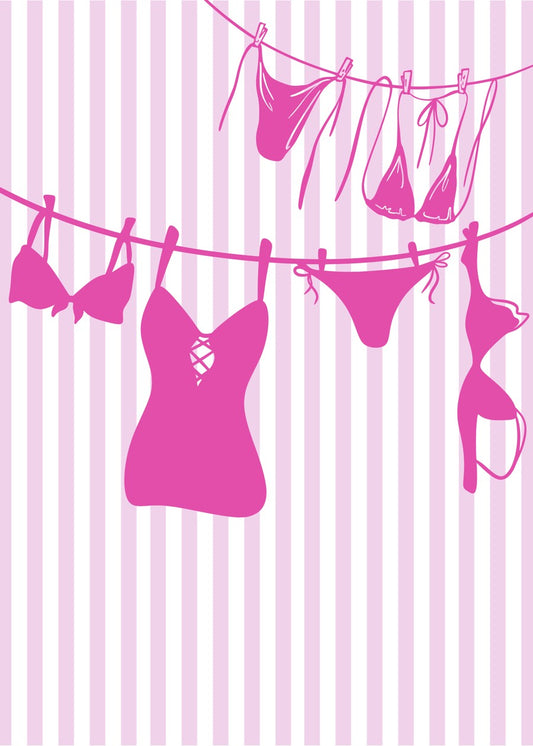 Pink Bikini Clothesline