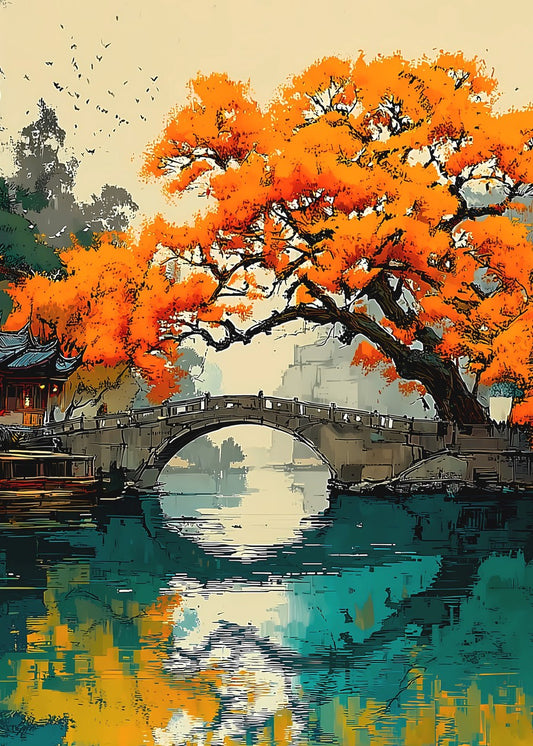 Autumn's Tranquil Arch