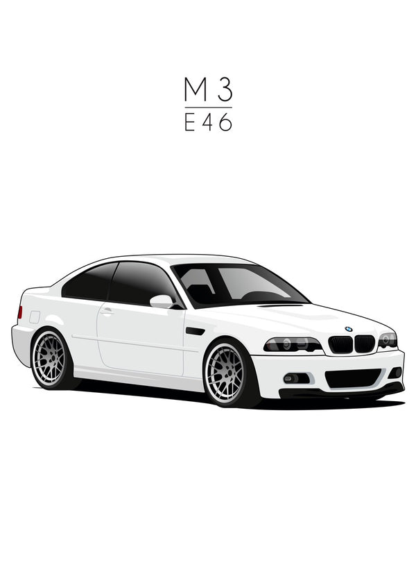 BMW E46 White