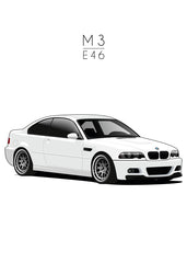BMW E46 White