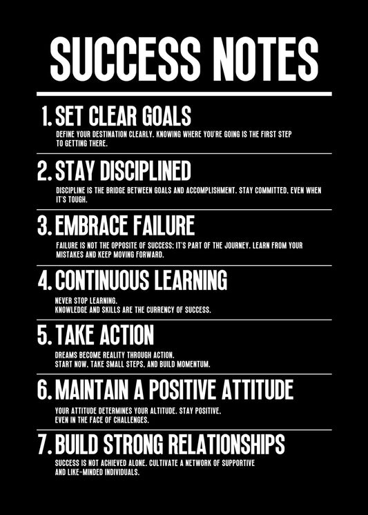 7 Success Notes
