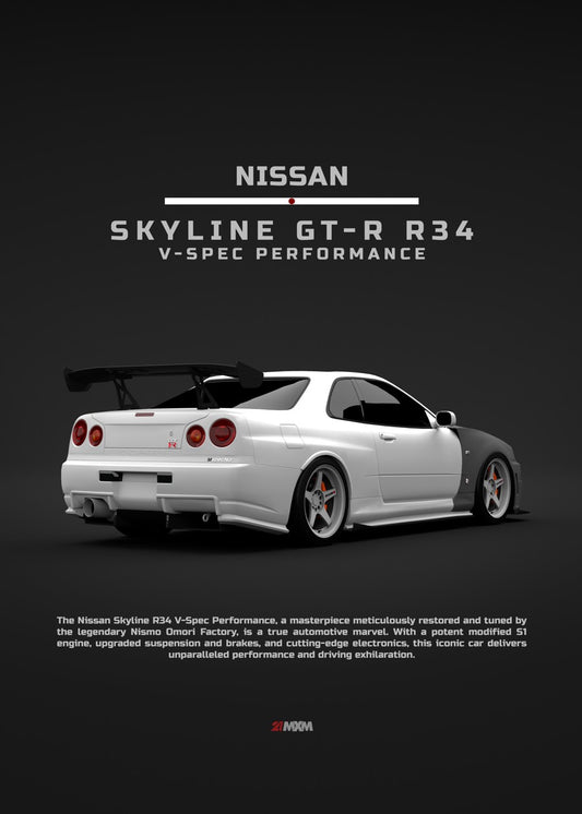 Nissan Skyline R34 V-spec Back