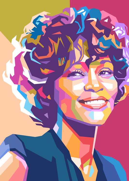 Whitney Houston pop art