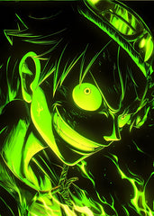 Monkey D Luffy close up, One Piece