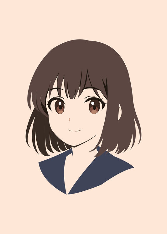 Cute Anime Schoolgirl