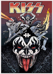 KISS Band Illustration