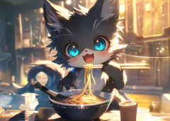 Noodle Time Feline