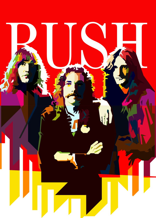 RUSH Classic Rock Pop Art