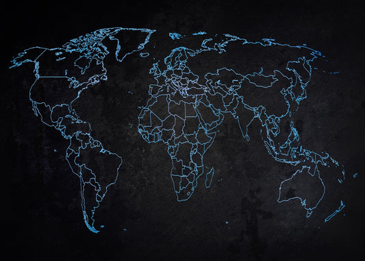 Mapa mundi Teal