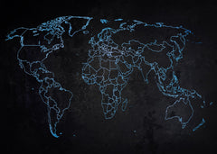 Mapa mundi Teal