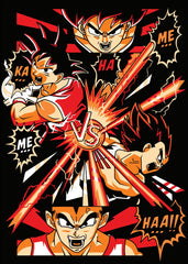 Goku vs Vegeta Comic Battle