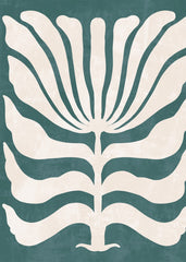 Teal Botanical Embrace