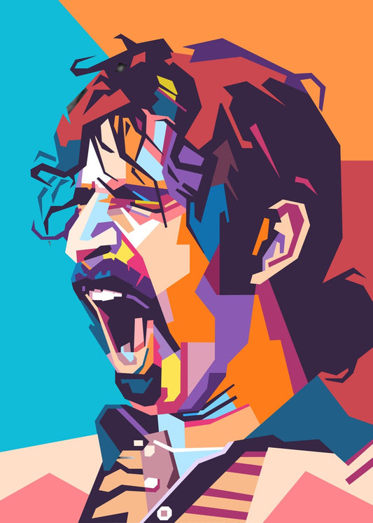 Frank Zappa pop art portrait