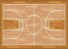 Wooden Basketball Court Layout