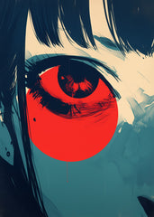 Red Eye Anime Girl