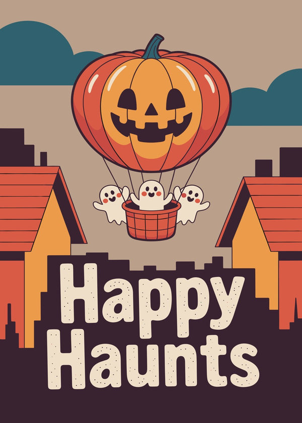 Happy Haunts Pumpkin Balloon