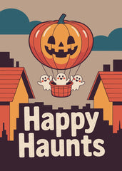 Happy Haunts Pumpkin Balloon