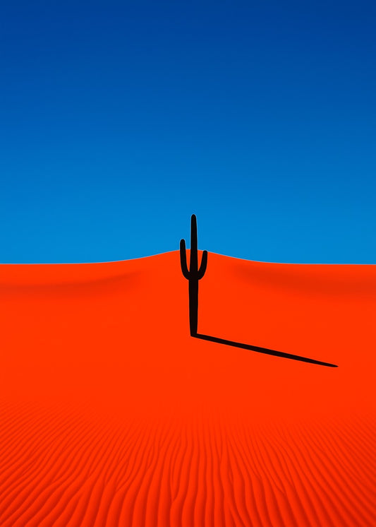 Orange Desert Cactus