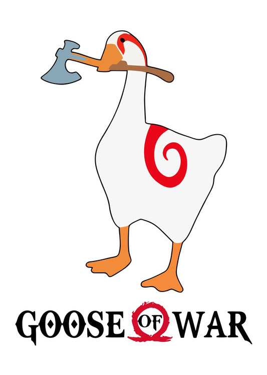 Goose of war game meme white