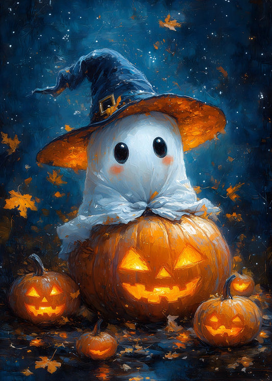 Cute Pumpkin Sheet Ghost