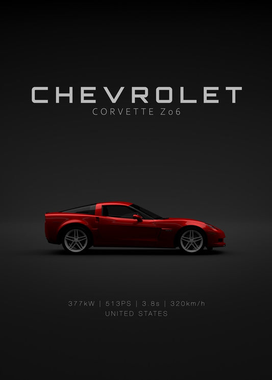 Chevrolet Corvette C6 Z06 Red 
